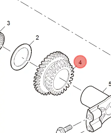 Piñon marcha atrás 4 MG GT