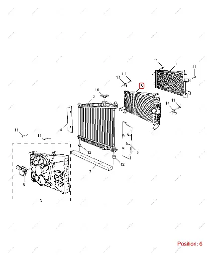 [MG-30037244] Intercooler MG Turbos MG 5 MG GT MG 350 GS HS RX5 MG 6 TURBO
